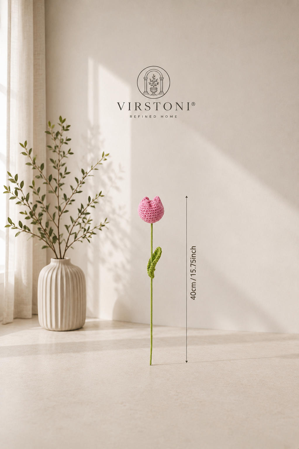 Virstoni® Handcrafted Summer Crochet Tulips