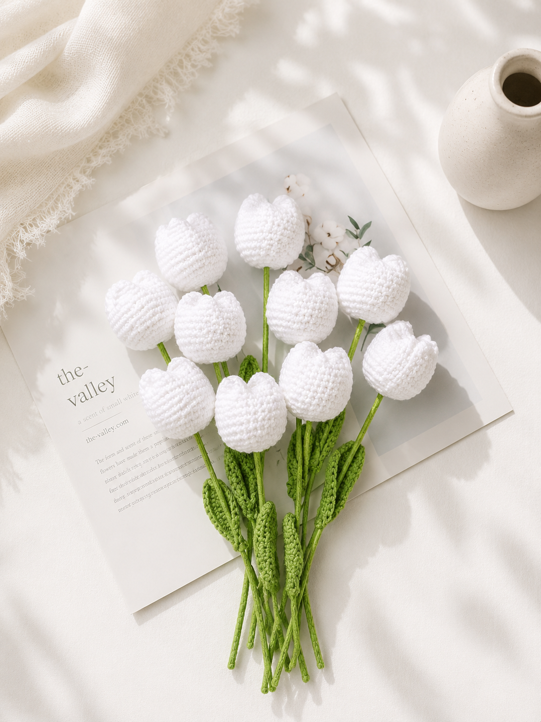 Virstoni® Handcrafted Summer Crochet Tulips