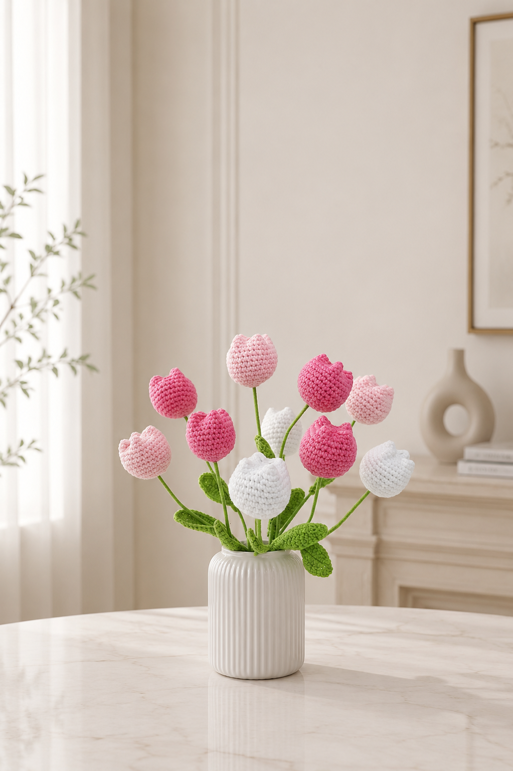 Virstoni® Handcrafted Summer Crochet Tulips